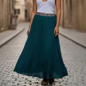 Chaudry skirt blue